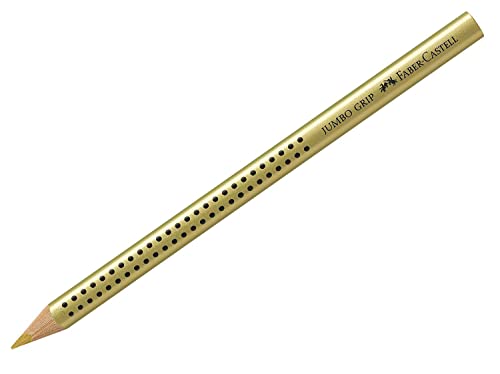 Faber-Castell - Lápiz de color Jumbo Grip (juego de oro/plata) 2 x cada uno