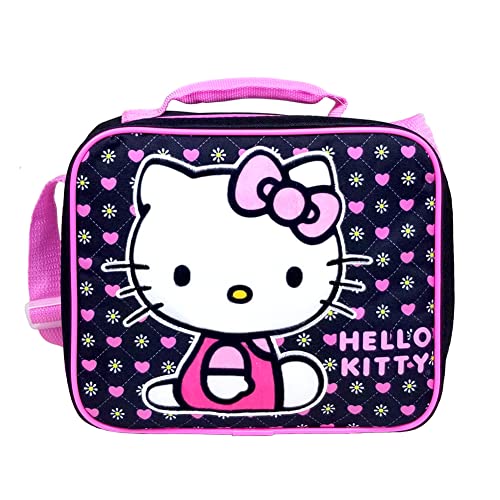 Fast Forward Hello Kitty - Bolsa de almuerzo (tama o mediano), color negro