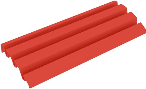Feldherr estantería de plástico Compatible con Rumikub Edición Números Grandes, Color:Cherry Red