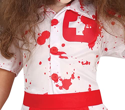 FIESTAS GUIRCA Disfraz de Enfermera Zombi - Enfermera Sangrienta - Disfraz Niña Halloween 10-12 Años
