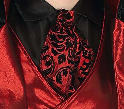 FIESTAS GUIRCA Disfraz de Vampiro Elegante - Disfraz Rojo y Negro para Hombre Adulto Talla L 52-54