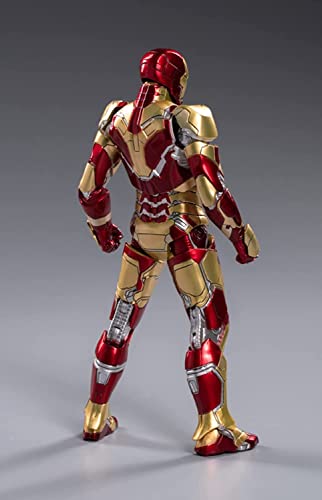 Figura de acción coleccionable de Ironman Mark 42, 17,78 cm, de metal pintado, articulable (MK42)
