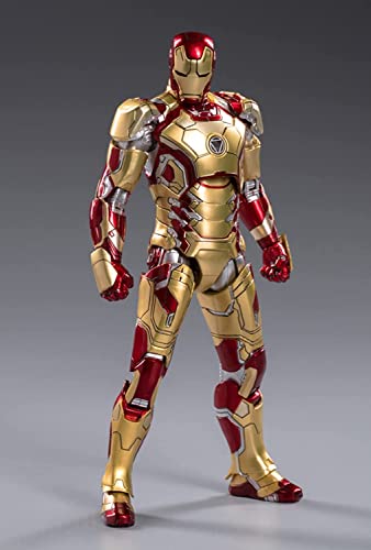 Figura de acción coleccionable de Ironman Mark 42, 17,78 cm, de metal pintado, articulable (MK42)