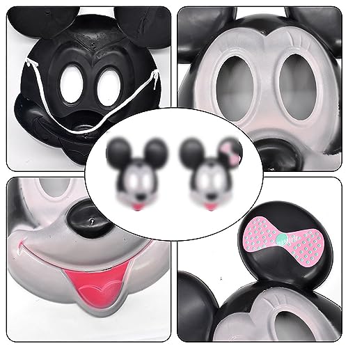 FISAPBXC Máscaras para Niños, Máscara de Mickey, Máscara de Minnie, Accesorios de Juego de rol, Anime Cosplay máscara de Disfraces Accesorios Fiesta Props Mascarada para La Fiesta de Halloween