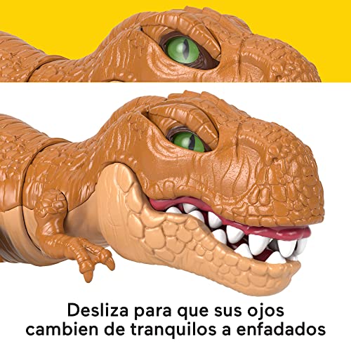 Fisher-Price Imaginext Jurassic World T-Rex, dinosaurio de juguete con movimientos, regalo para niños +3 años (Mattel HFC04)