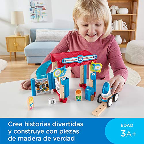 Fisher-Price Wonder Makers Centro de envíos, juguetes construcción niños + 3 años (Mattel GFJ14)
