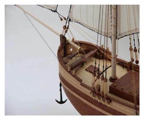 FLEAGE Kit de Modelo de Barco de Vela de Madera clásico Original, mástil único 1/50 sloop, Modelo DIY, Juguetes educativos