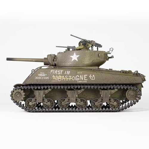 FMOCHANGMDP Maqueta Tanque de Militares,US M4A3E2 Sherman Tank Cobra King 1944 el Plastico Escala 1/32, Juguetes y Regalos, 7.9 x 3.4Inchs