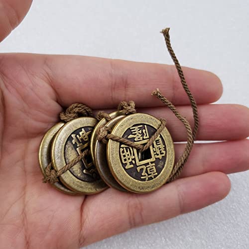 Fopytu Monedas Chinas Feng Shui Dynasty Cinco Emperadores Cobre Moda Cobre Cambonación Camis De Cáñamo Cobre De Cobre Annamentos Antiguos