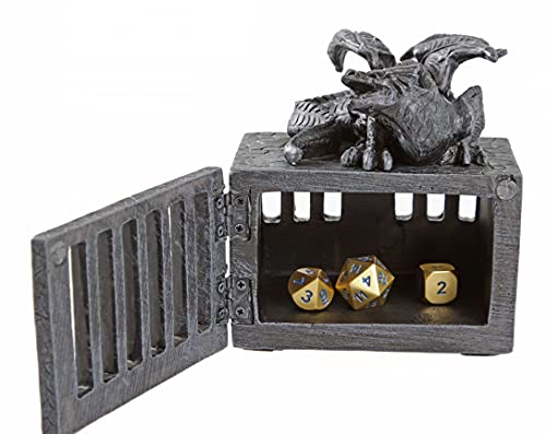 Forged Dice Co. Cárcel de dados de célula serpiente, para juegos de dados poliédricos, miniaturas DND u otros accesorios de mazmorras y dragones siendo castigado por The Dungeon Master