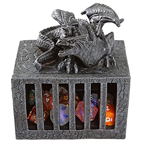 Forged Dice Co. Cárcel de dados de célula serpiente, para juegos de dados poliédricos, miniaturas DND u otros accesorios de mazmorras y dragones siendo castigado por The Dungeon Master