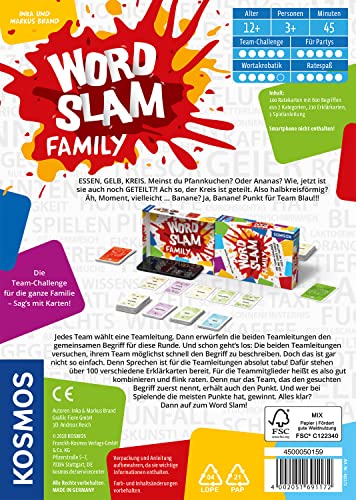 Franckh-Kosmos Word Slam Family: Die Team-Challenge für Die ganze Familie - Sag's mit Karten