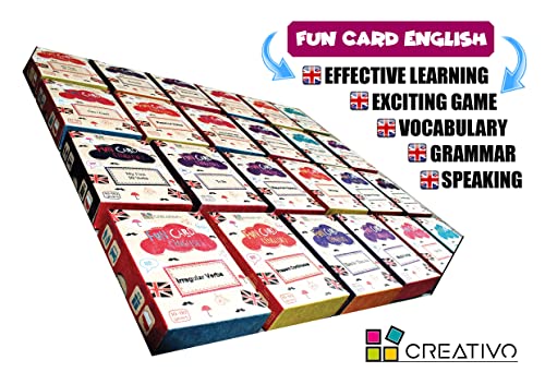 Fun Card English Past Simple (Grammar and Vocabulary Flashcards + Exciting Game)