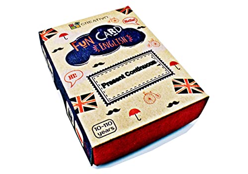 Fun Card English PRESENT CONTINUOUS (Grammar and Vocabulary Flashcards + Exciting Game)