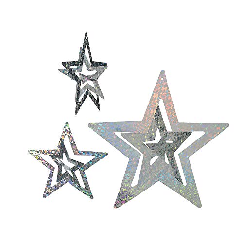 Fun Express Foil Silver Stars Set (1 Dozen)