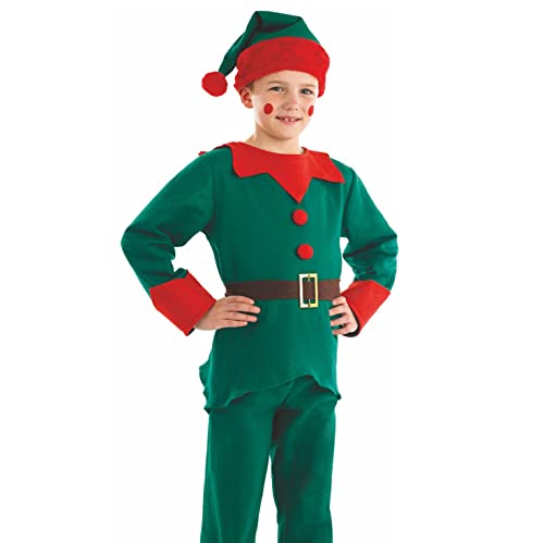 Fun Shack Disfraz Elfo Niño, Disfraz Elfo Navidad Niño, Traje Elfo Niño, Disfraz Duende Niño, Disfraz Elfo Navidad Niña, Disfraz Duende Navidad Niño, Elfo Disfraz Niño, Disfraz Navidad Niño Talla XL