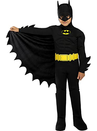 Funidelia | Disfraz de Batman Oficial para niño Talla 3-4 años Caballero Oscuro, Superhéroes, DC Comics, Hombre Murciélago - Color: Negro - Licencia: 100% Oficial