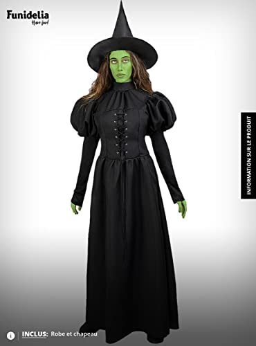 Funidelia | Disfraz de Bruja Mala del Oeste - El Mago de Oz Oficial para Mujer Talla M El Mago de Oz, Películas & Series - Color: Negro - Licencia: 100% Oficial