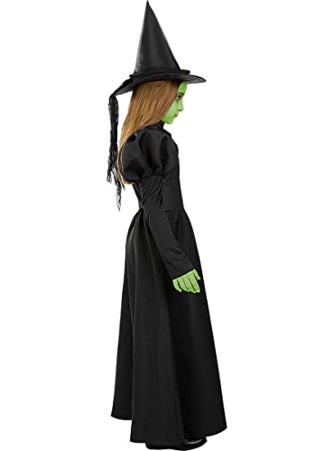 Funidelia | Disfraz de Bruja Mala del Oeste - El Mago de Oz para niña Disfraz para niños y divertidos accesorios para Fiestas, Carnaval y Halloween - Talla 3-4 años - Negro