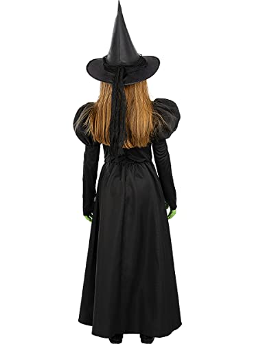 Funidelia | Disfraz de Bruja Mala del Oeste - El Mago de Oz para niña Disfraz para niños y divertidos accesorios para Fiestas, Carnaval y Halloween - Talla 3-4 años - Negro