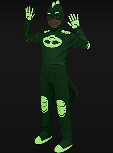 Funidelia | Disfraz de Gekko PJ Masks deluxe para niño Dibujos Animados - Disfraz para niños y divertidos accesorios para Fiestas, Carnaval y Halloween - Talla 3-4 años - Verde