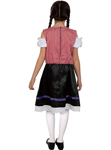 Funidelia | Disfraz de Oktoberfest para niña Tirolés, Bávaro, Alemania - Disfraz para niños y divertidos accesorios para Fiestas, Carnaval y Halloween - Talla 10-12 años - Verde