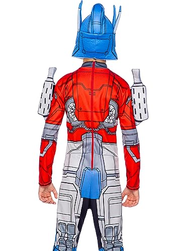 Funidelia | Disfraz de Optimus Prime Transformers para niño Transformers, Autobots, Decepticons - Disfraz para niños y divertidos accesorios para Carnaval y Halloween - Talla 5-6 años - Rojo