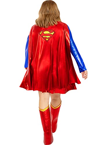Funidelia | Disfraz de Supergirl sexy para mujer Kara Zor-El, Superhéroes, DC Comics - Disfraz para adultos y divertidos accesorios para Fiestas, Carnaval y Halloween - Talla L - Rojo