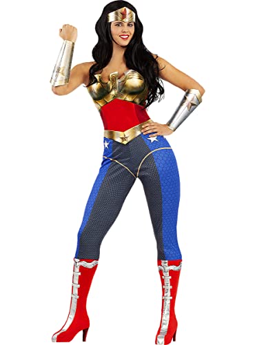 Funidelia | Disfraz de Wonder Woman - Injustice Oficial para Mujer Talla S Mujer Maravilla, Superhéroes, DC Comics, Liga de la Justicia - Color: Multicolor - Licencia: 100% Oficial