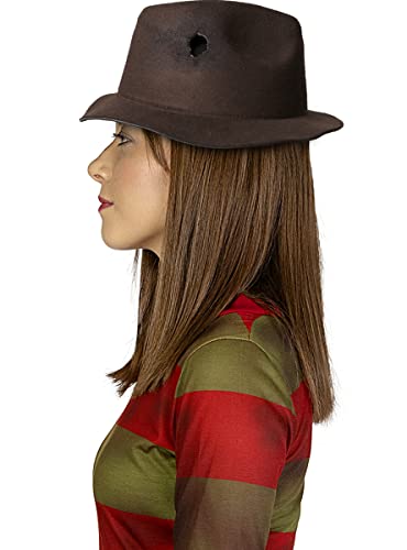 Funidelia | Sombrero de Freddy Krueger - Pesadilla en Elm Street para hombre y mujer Películas de miedo - Accesorios para adultos, accesorio para disfraz - Negro