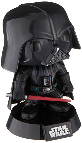 Funko Darth Vader Figura de Vinilo, colección de Pop, seria Star Wars, Color Negro, Rojo (2300) & Pop Star Wars: Mandalorian-The Child Figura Coleccionable, Multicolor (48740)