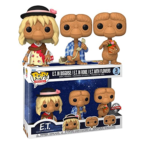 Funko E.T. 40th Anniversary Pop! Movies - Lote de 3 Figuras (9 cm)