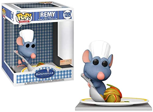 Funko Pop! Deluxe: Disney - Remy with Ratatouille - Figura de Vinilo Coleccionable - Idea de Regalo- Mercancia Oficial - Juguetes para Niños y Adultos - Movies Fans - Muñeco para Coleccionistas