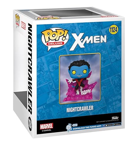 Funko Pop! Deluxe: X-Men - Nightcrawler (Teleporting) (Glows in The Dark) (PX Previews Exclusive) #1124 Bobble-Head Vinyl Figure