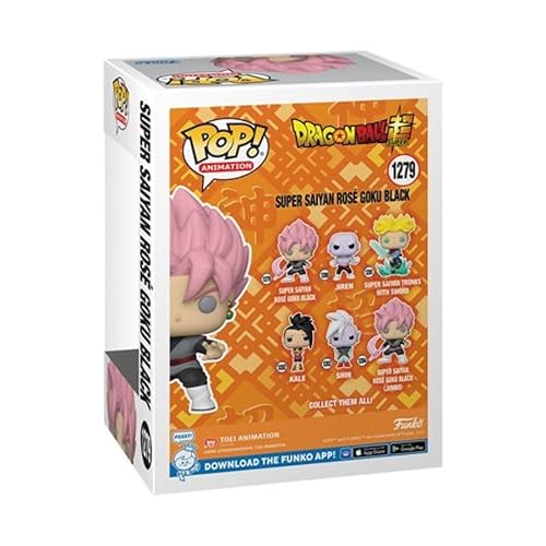 Funko Pop Figuras Dragon Ball Super Rosé Goku Black #1279 Pop Exclusive Edition - Brilla en la Oscuridad