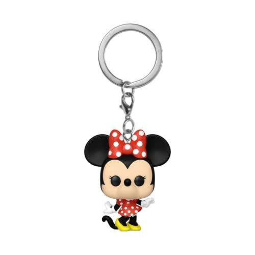 Funko Pop! Keychain: Disney Classics - Minnie Mouse - Minifigura de Vinilo Coleccionable Llavero Original - Relleno de Calcetines - Idea de Regalo- Mercancia Oficial - Minifigura