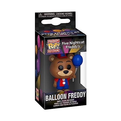 Funko Pop! Keychain: Five Nights At Freddy'S (FNAF) SB - Balloon Freddy Fazbear - Minifigura de Vinilo Coleccionable Llavero Original - Relleno de Calcetines - Idea de Regalo - Minifigura
