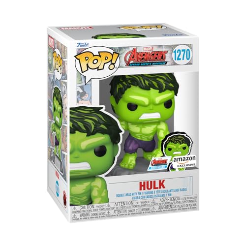 Funko Pop! Marvel: A60- Comic Hulk With Enamel Pin - Marvel Comics - Cómics Marvel - Exclusiva Amazon - Figura de Vinilo Coleccionable - Idea de Regalo- Mercancia Oficial - Comic Books Fans
