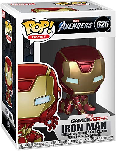 Funko - Pop! Marvel: Avengers Game - Iron Man Figurina, Stark Tech Suit, Multicolor (47756) & 56829 - Marvel Spiderman - No Way Home - Spider-Man (Integrated Suit)
