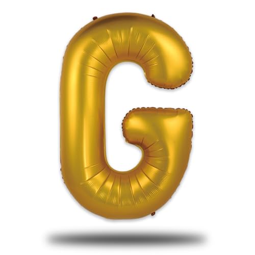FUNXGO® Globo Letra G Oro - Globo Gigante - Globo Cumpleaños G - Globo Letra G Oro - Decoración Cumpleaños - perfecto para cumpleaños, fiesta sorpresa, fiesta - Globo G