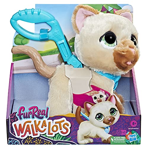 furReal Walkalots Big Wags Interactive Walking Kitty Toy for Kids, Features Sounds and Reactions, Interactive Toys for Girls & Boys