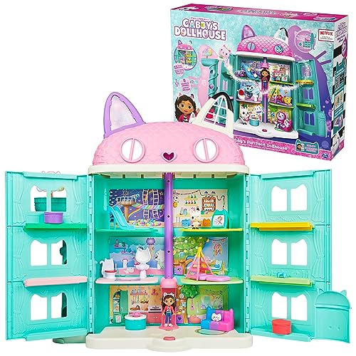 Gabby's Dollhouse Casa de muñecas de Gabby catástica, set de 15 piezas, con figura de Gabby y de Pandy Patas, accesorios y sonidos, juego de fantasía a partir de 3 años