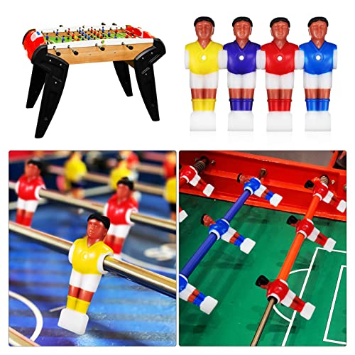 Gadpiparty 8 piezas de futbolín de mesa para hombre, jugador de futbolín, repuesto para jugador, piezas de futbolín, accesorios de juego para torneo, futbolín, dinamo, mesa de diversión, juguete de
