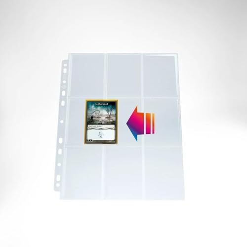 Gamegen!c- Ultrasonic 9-Pocket Pages Sideloading Display (50), Color Transparente (Gamegenic GG3015)