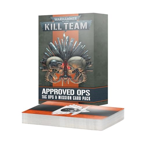 Games Workshop - Warhammer 40,000 - Kill Team: Operaciones aprobadas: Tac Ops/Tarjetas de misión (Edición 2023)