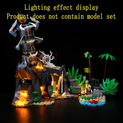 GEAMENT Kit de Luces LED Compatible con Lego Aldea de los Guardianes (The Keepers'Village) - Conjunto de luz para Ninjago 71747 (Juego Lego no Incluido)