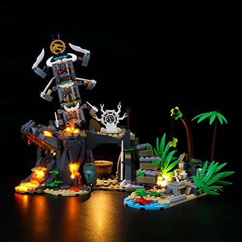 GEAMENT Kit de Luces LED Compatible con Lego Aldea de los Guardianes (The Keepers'Village) - Conjunto de luz para Ninjago 71747 (Juego Lego no Incluido)