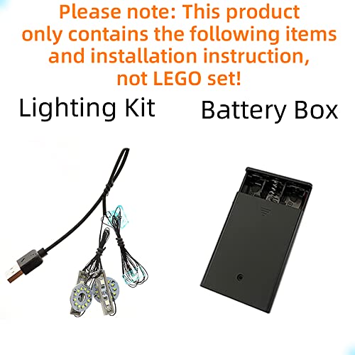 GEAMENT Kit de Luces LED Compatible con Lego Caza Estelar N-1 de The Mandalo - para Star Wars 75325 (Juego Lego no Incluido)