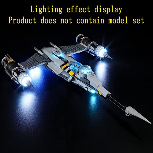 GEAMENT Kit de Luces LED Compatible con Lego Caza Estelar N-1 de The Mandalo - para Star Wars 75325 (Juego Lego no Incluido)