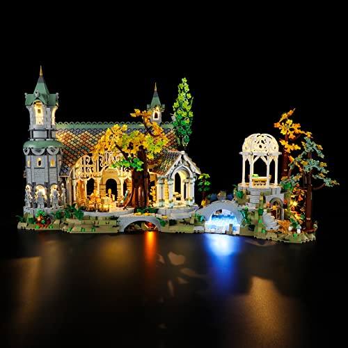 GEAMENT Kit de Luces LED Compatible con Lego EL SEÑOR DE LOS Anillos: RIVENDEL (The Lord of The Rings: Rivendell) - Conjunto de luz para Lord of The Rings 10316 (Juego Lego no Incluido)